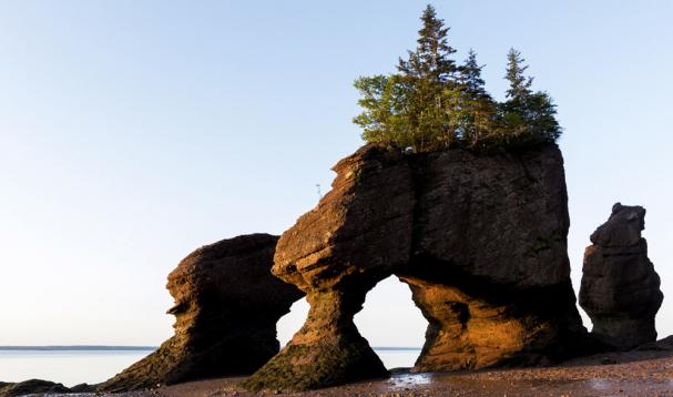 The stunning rock forms of the Bay of Fundy– credit André Audet