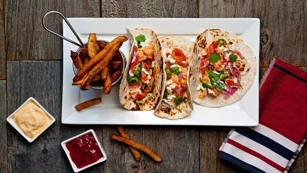 Lobster tacos at The Row House Steak & Lobster Co – Credit The Row House